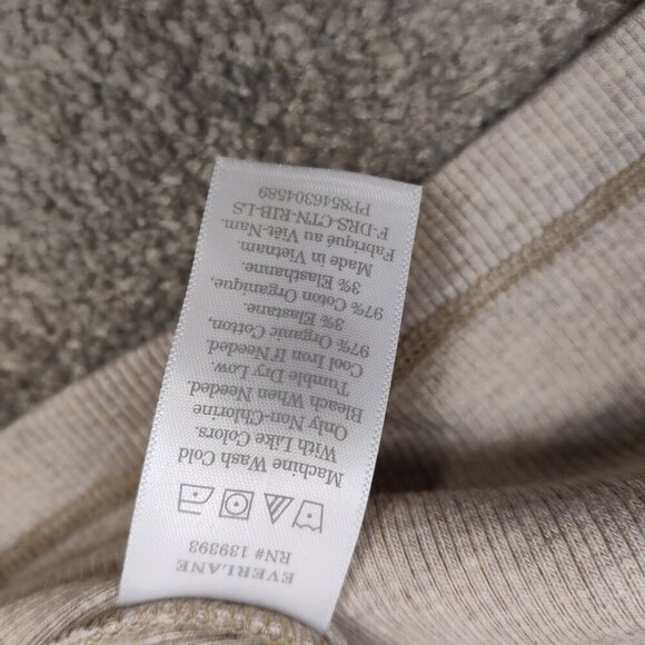 Everlane Women's Organic Cotton Ribbed Midi Dress in Tan Size Medium Minimalist - Picture 7 of 7